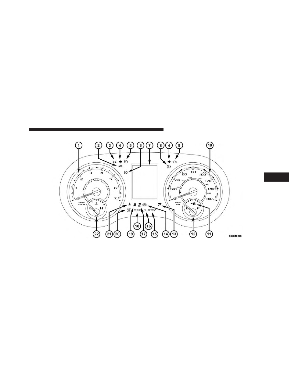 Instrument cluster — premium | Dodge 2013 Charger - Owner Manual User Manual | Page 317 / 631