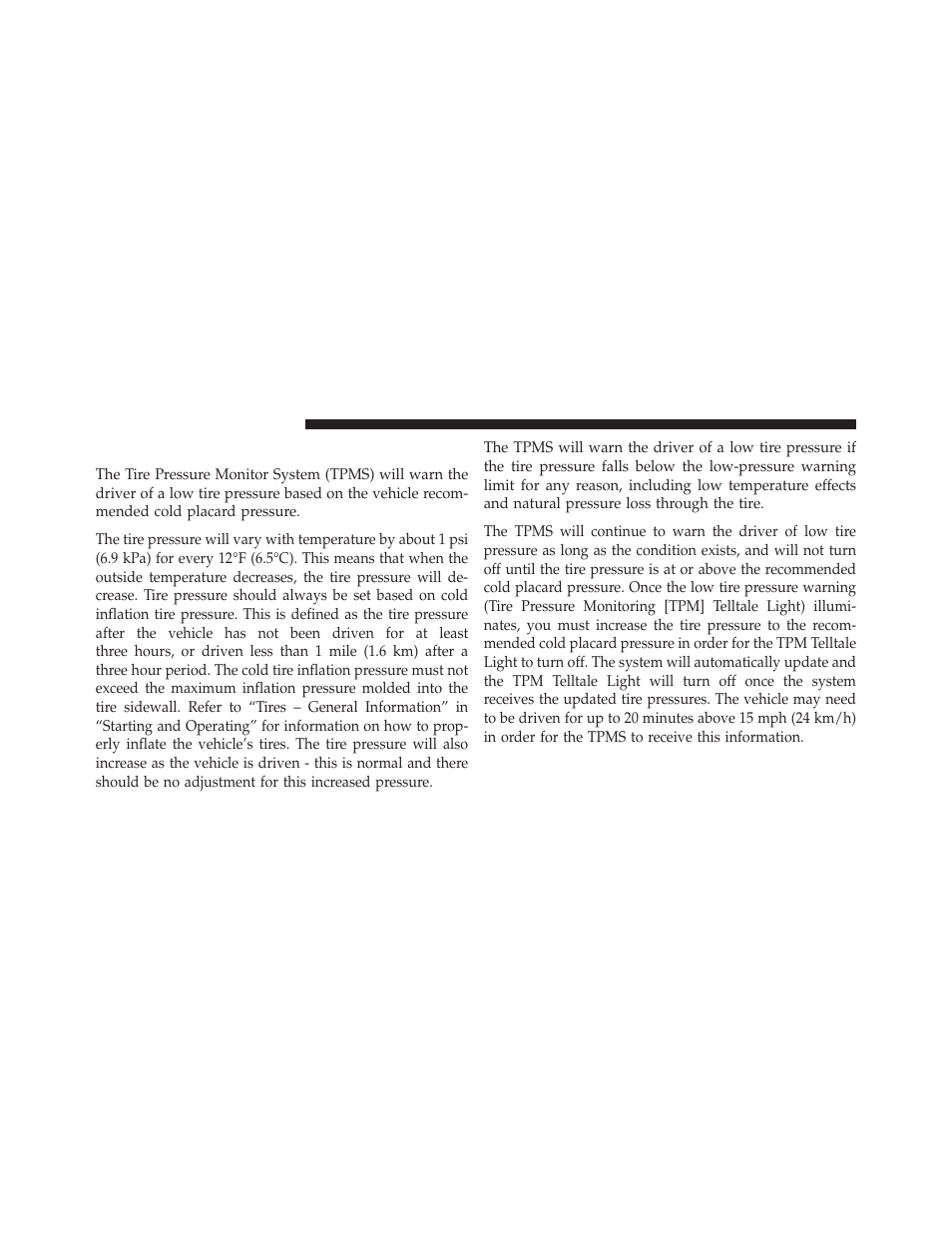 Tire pressure monitor system (tpms) | Dodge 2013 Charger - Owner Manual User Manual | Page 468 / 631