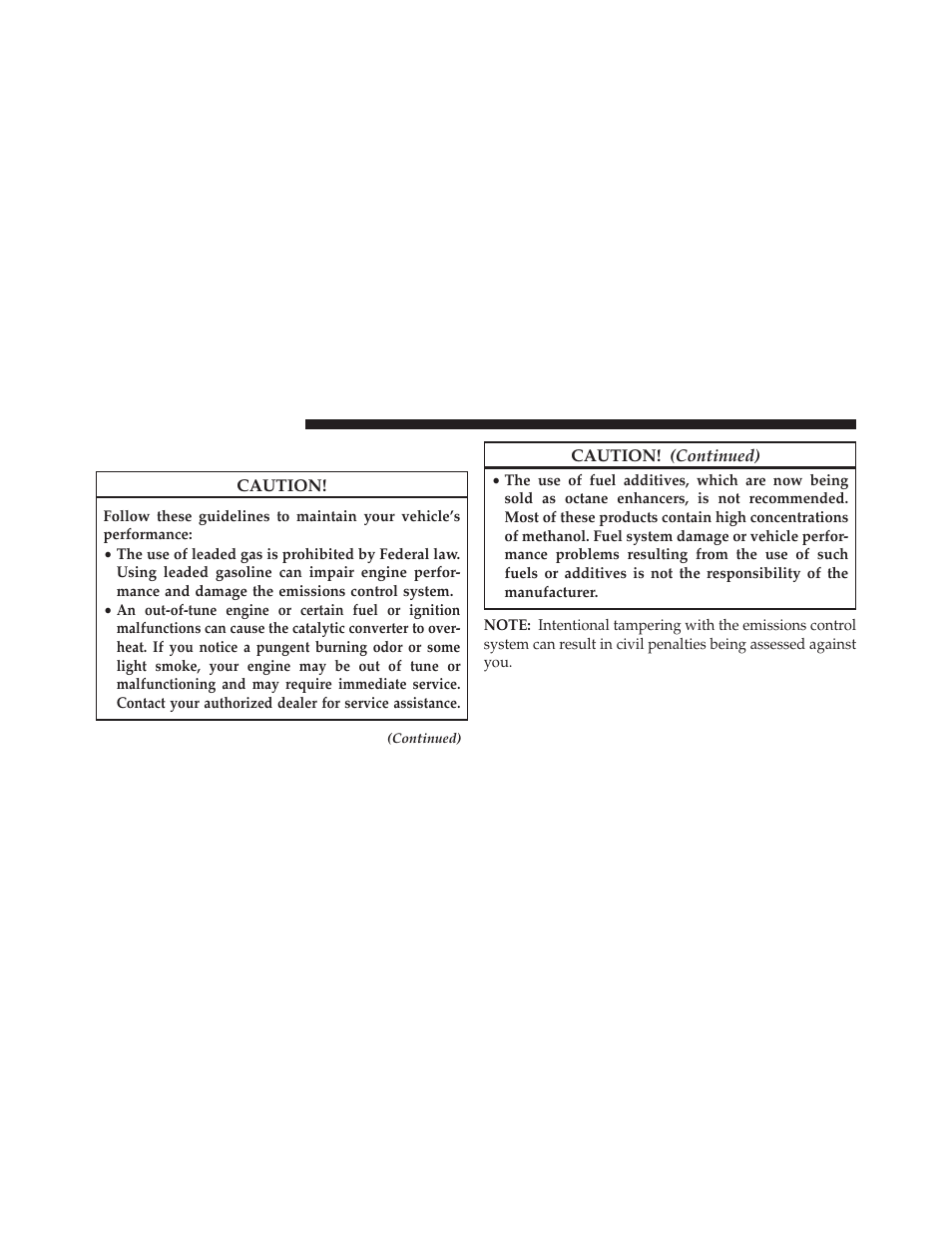 Fuel system cautions | Dodge 2013 Charger - Owner Manual User Manual | Page 482 / 631