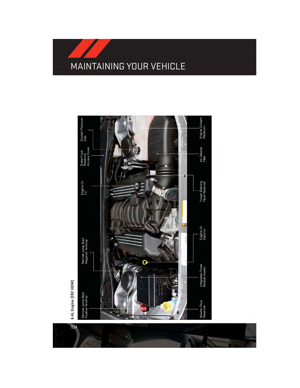 4l engine (392 hemi), Maintaining your vehicle | Dodge 2013 Charger-SRT - User Guide User Manual | Page 106 / 132