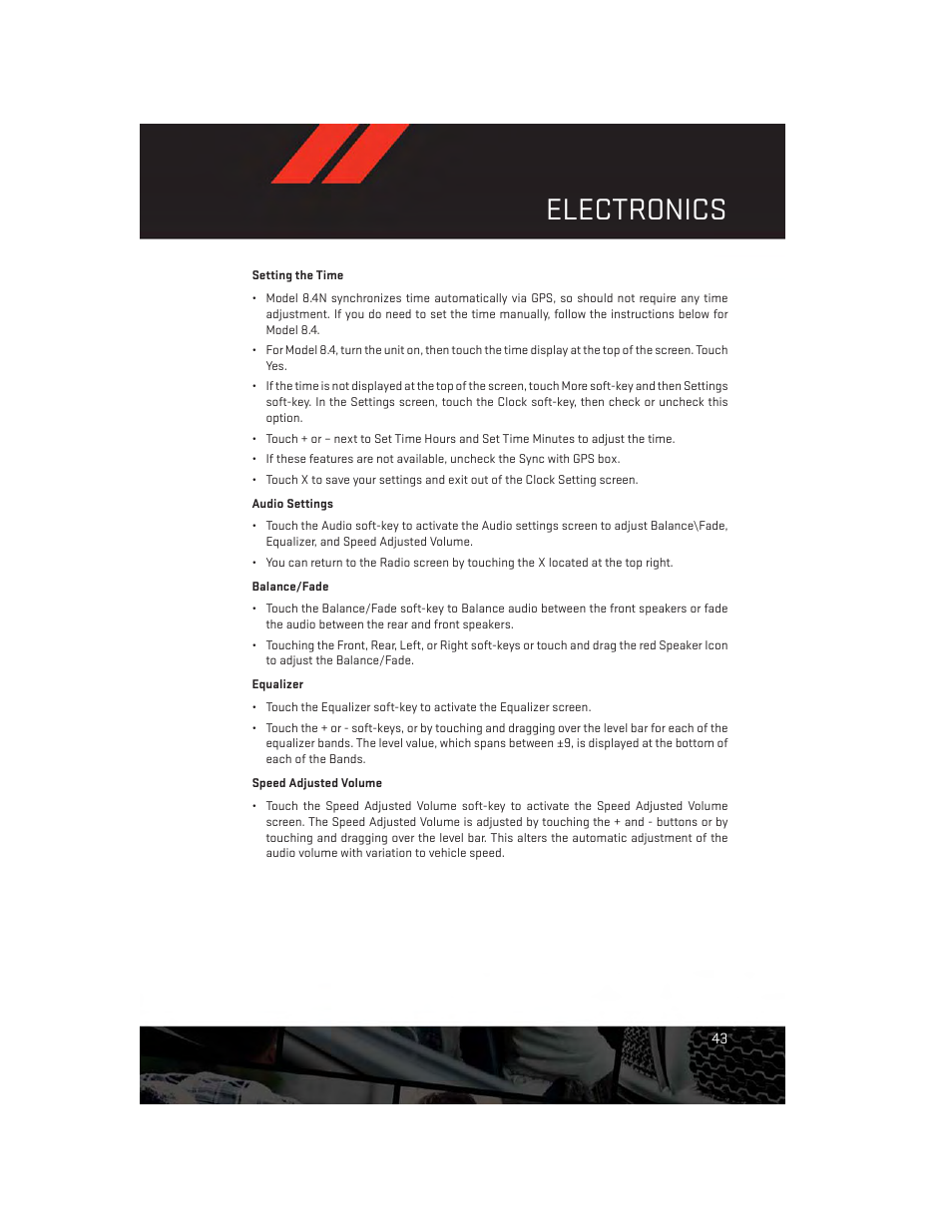 Electronics | Dodge 2013 Charger-SRT - User Guide User Manual | Page 45 / 132