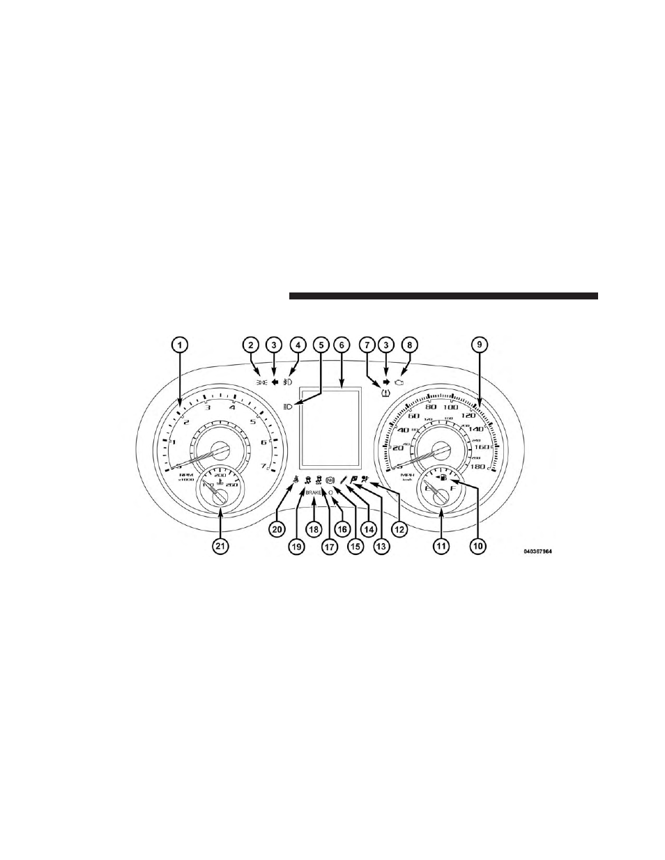 Instrument cluster | Dodge 2013 Charger-SRT - Owner Manual User Manual | Page 310 / 595