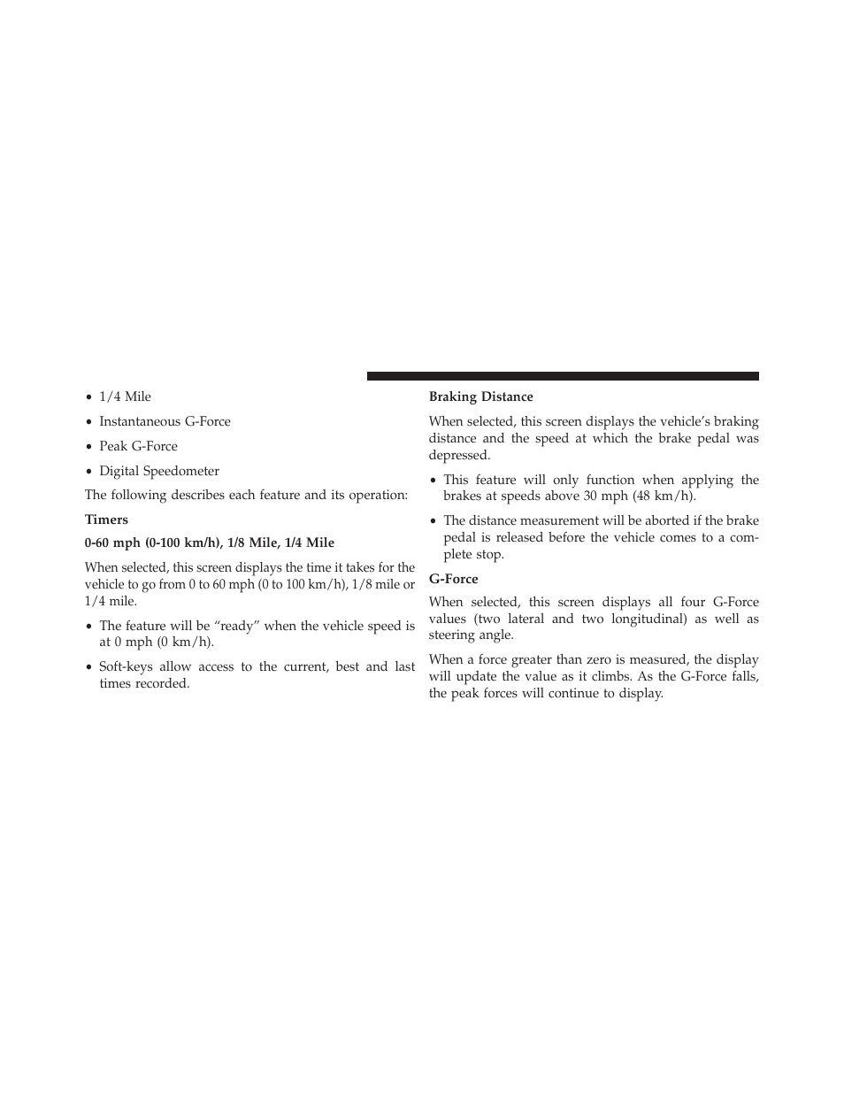 Timers, G-force | Dodge 2013 Charger-SRT - Owner Manual User Manual | Page 366 / 595