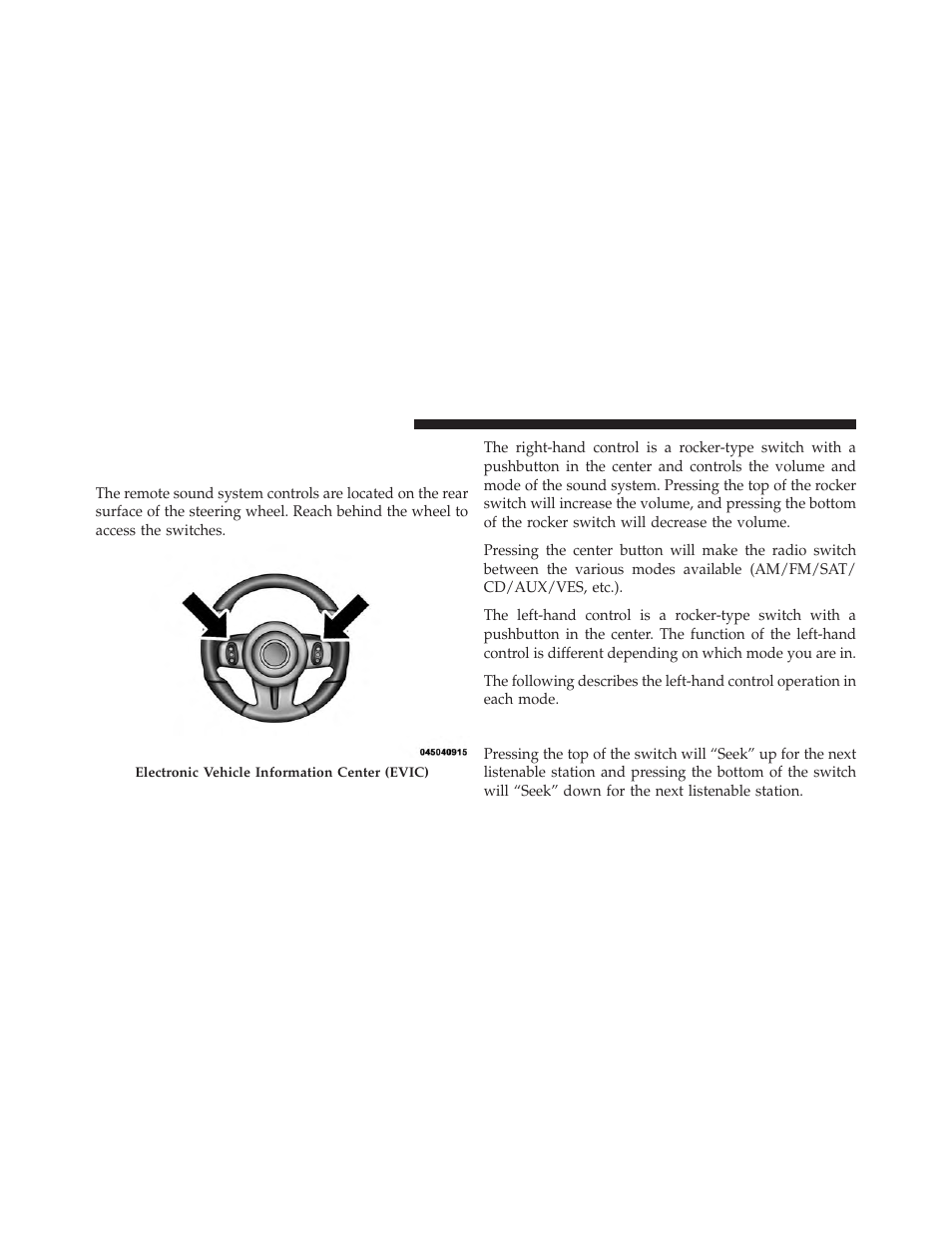Steering wheel audio controls — if equipped, Radio operation, Steering wheel audio controls | If equipped | Dodge 2013 Charger-SRT - Owner Manual User Manual | Page 370 / 595