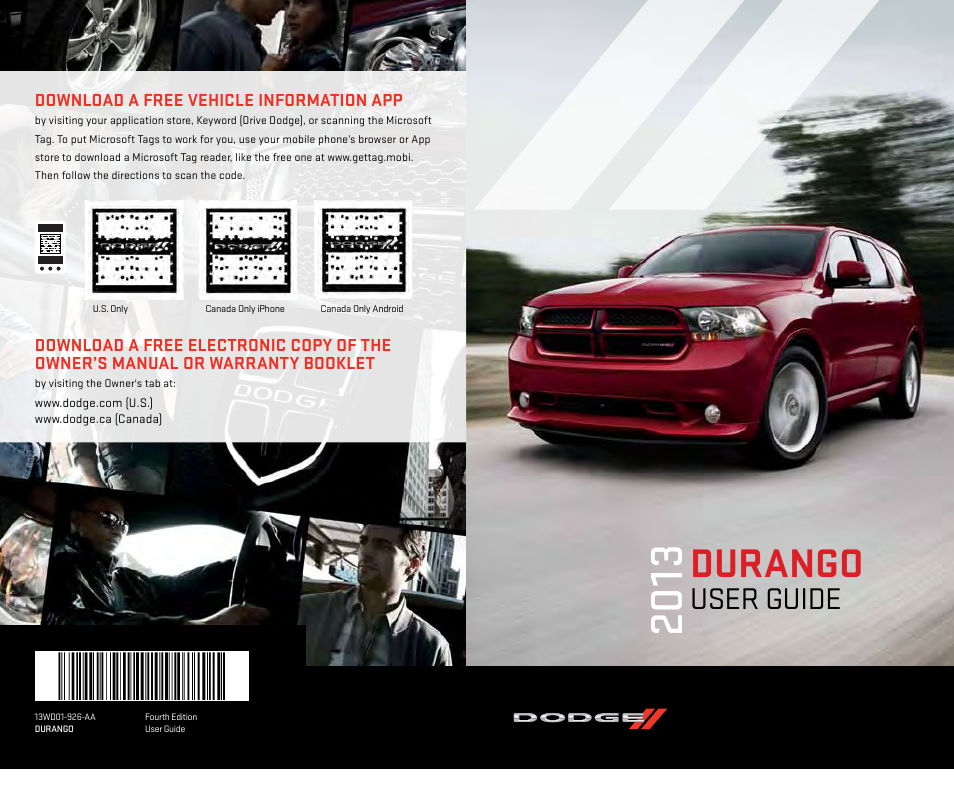 Dodge 2013 Durango - User Guide User Manual | 140 pages