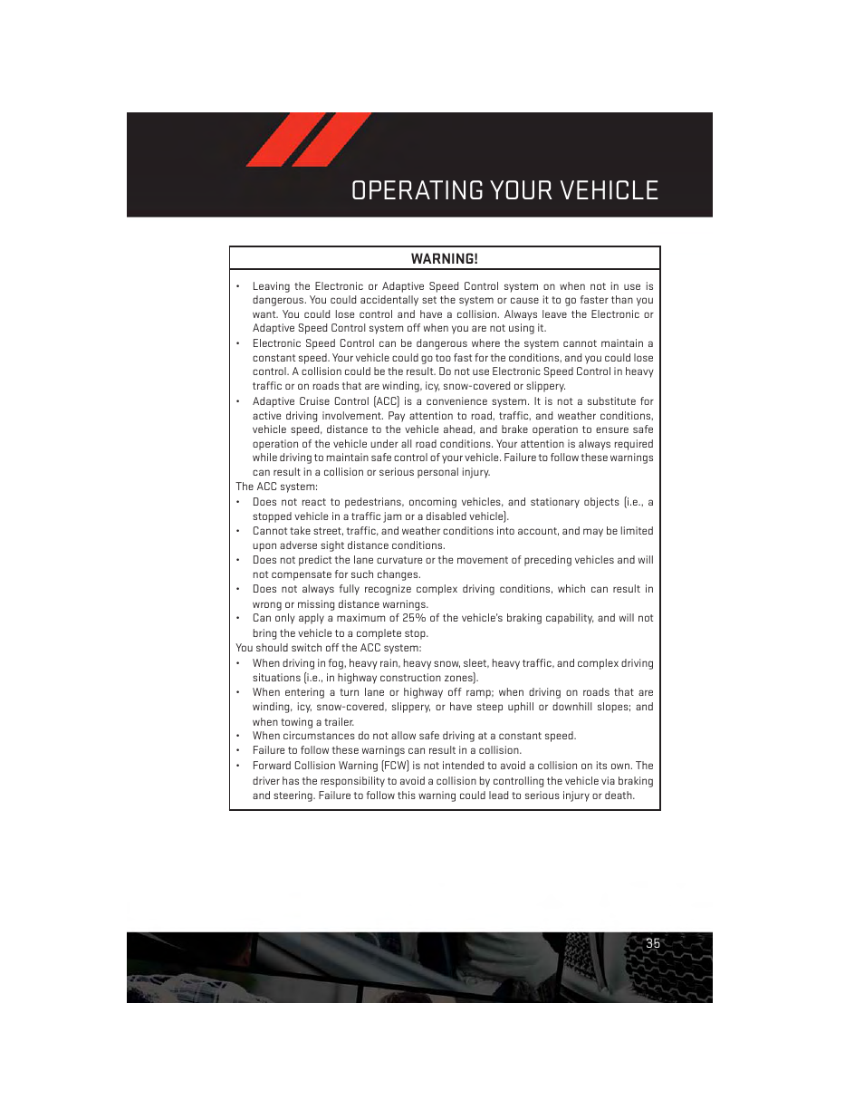 Operating your vehicle | Dodge 2013 Durango - User Guide User Manual | Page 37 / 140