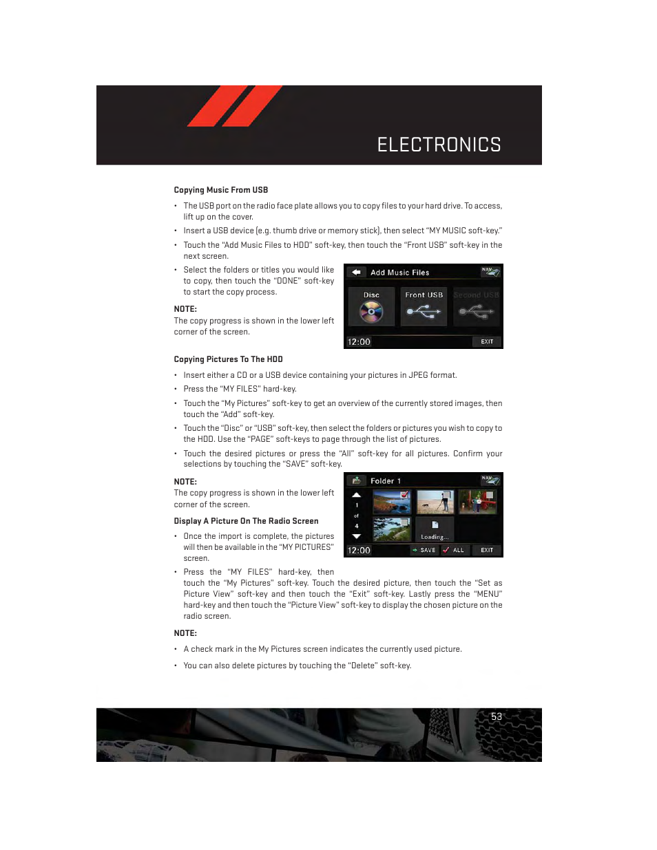Electronics | Dodge 2013 Durango - User Guide User Manual | Page 55 / 140