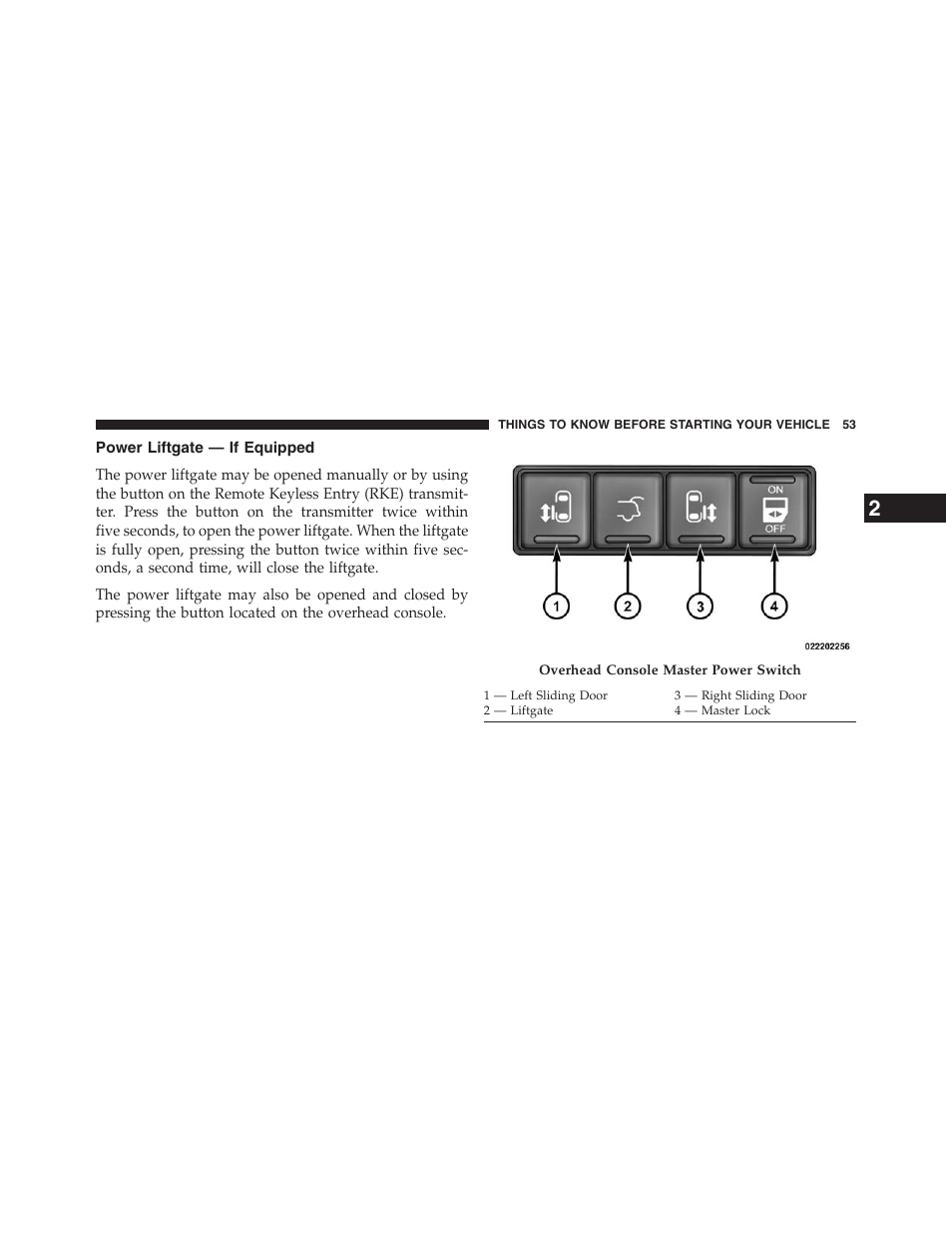 Power liftgate — if equipped | Dodge 2013 Grand_Caravan - Owner Manual User Manual | Page 55 / 683