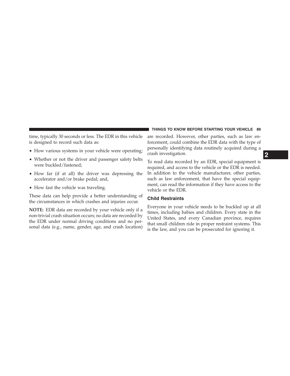 Child restraints | Dodge 2013 Grand_Caravan - Owner Manual User Manual | Page 91 / 683