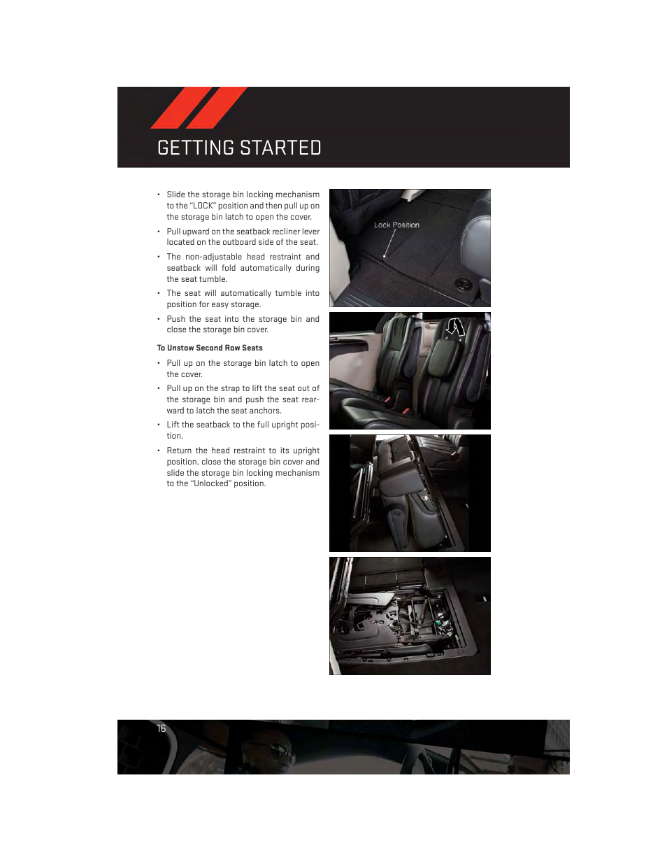 Getting started | Dodge 2013 Grand_Caravan - User Guide User Manual | Page 18 / 132