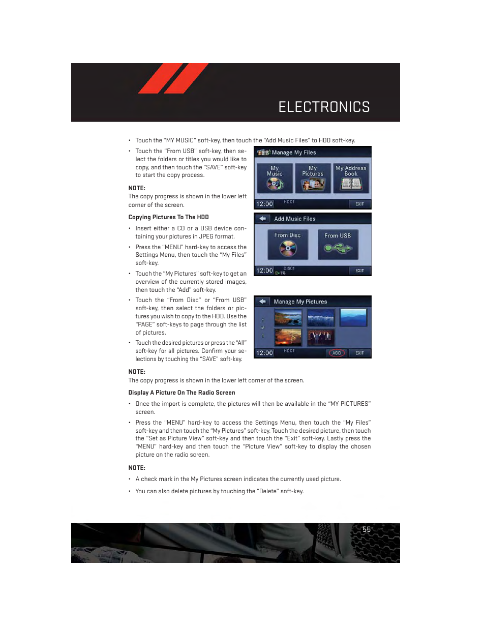 Electronics | Dodge 2013 Grand_Caravan - User Guide User Manual | Page 57 / 132