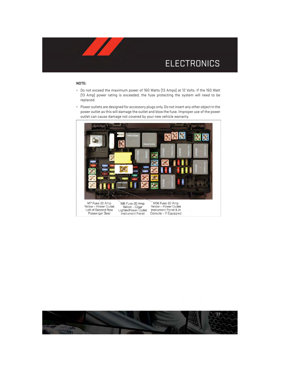 Electronics | Dodge 2013 Grand_Caravan - User Guide User Manual | Page 79 / 132