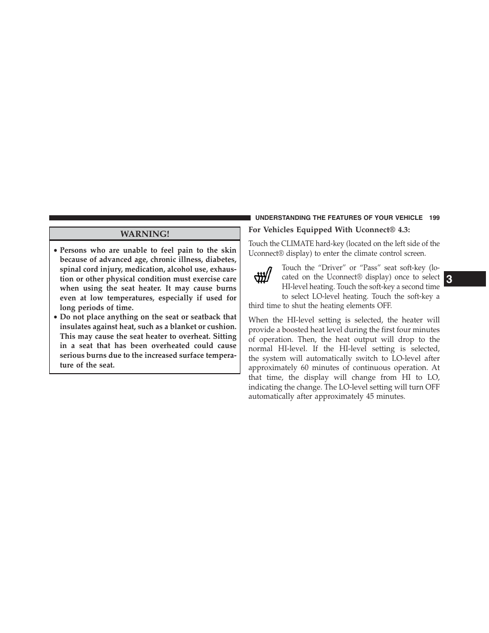 For vehicles equipped with uconnect® 4.3 | Dodge 2013 Journey - Owner Manual User Manual | Page 201 / 630