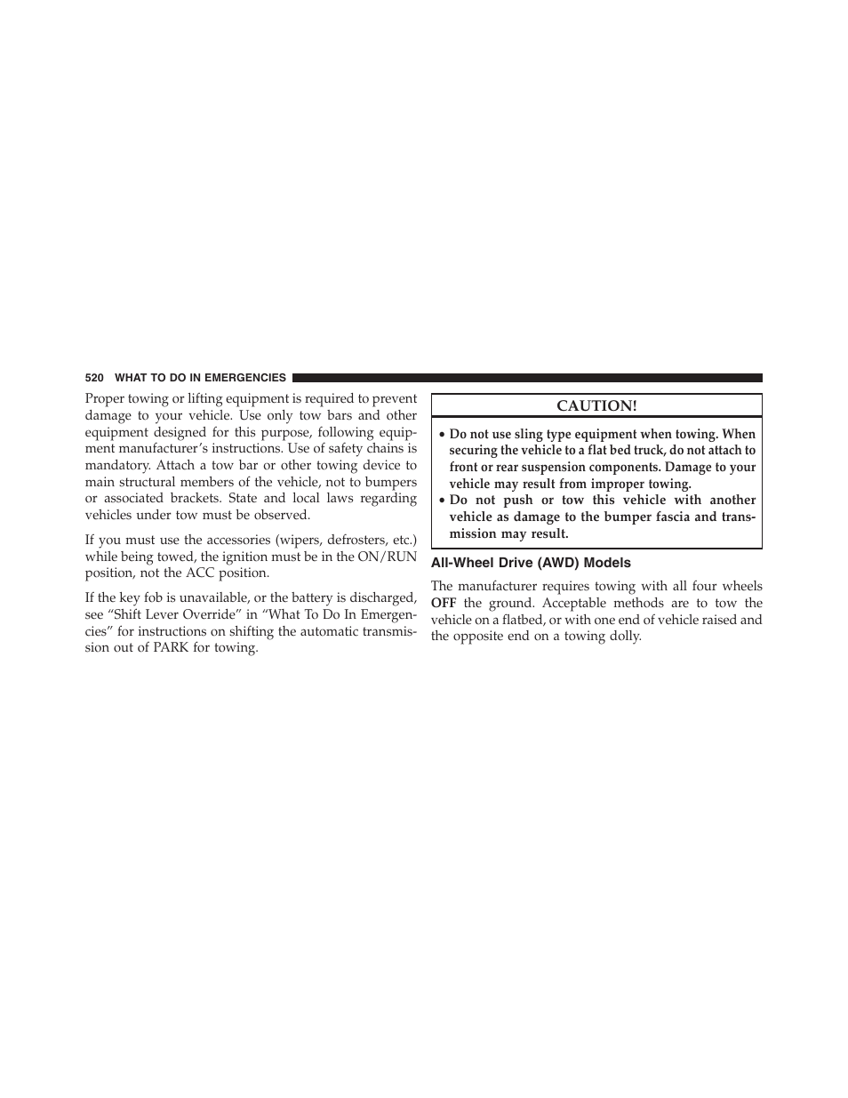 All-wheel drive (awd) models | Dodge 2013 Journey - Owner Manual User Manual | Page 522 / 630