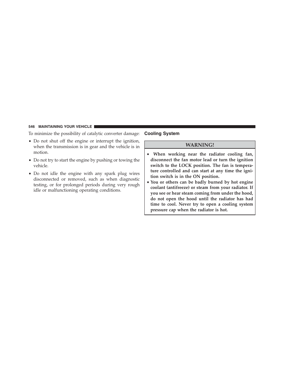 Cooling system | Dodge 2013 Journey - Owner Manual User Manual | Page 548 / 630