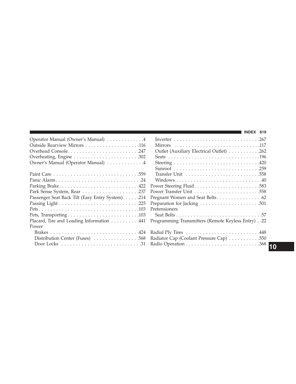 Dodge 2013 Journey - Owner Manual User Manual | Page 621 / 630