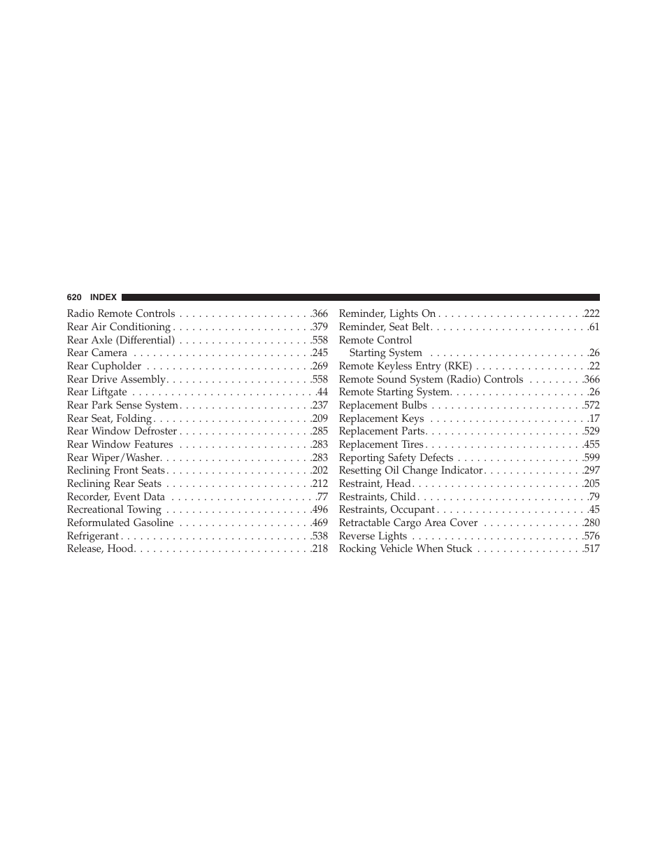 Dodge 2013 Journey - Owner Manual User Manual | Page 622 / 630