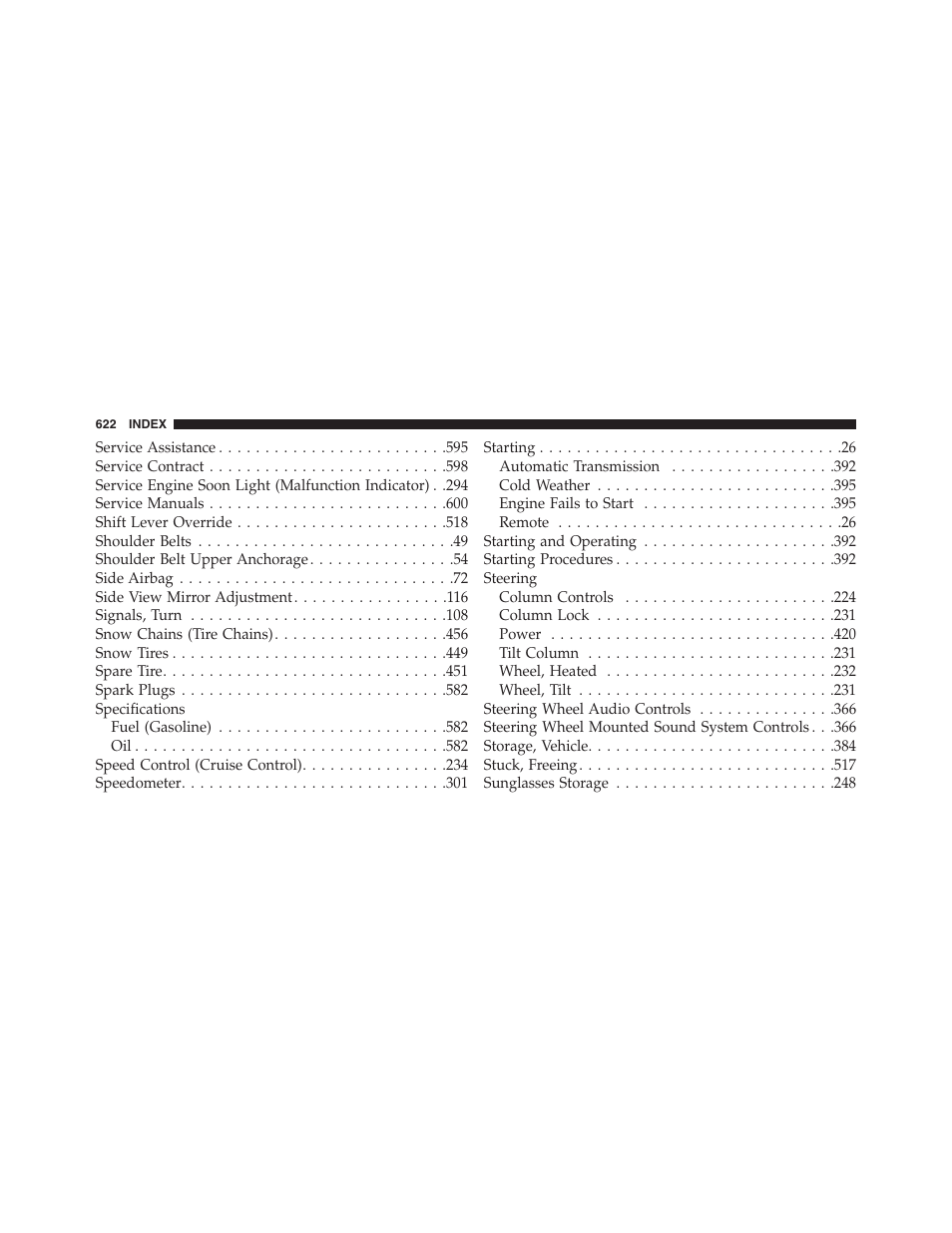 Dodge 2013 Journey - Owner Manual User Manual | Page 624 / 630