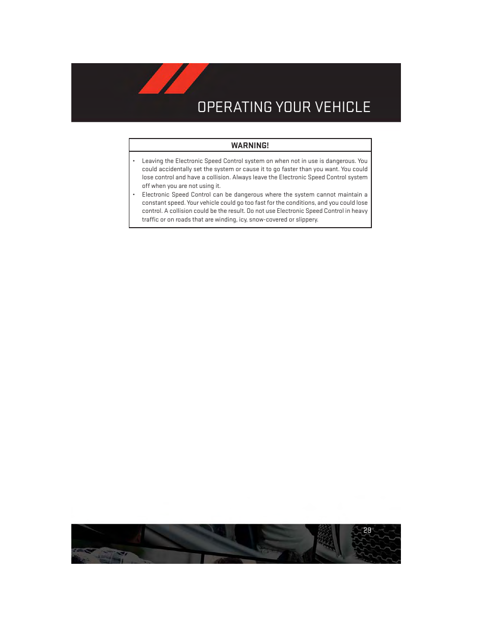 Operating your vehicle | Dodge 2013 Journey - User Guide User Manual | Page 31 / 116