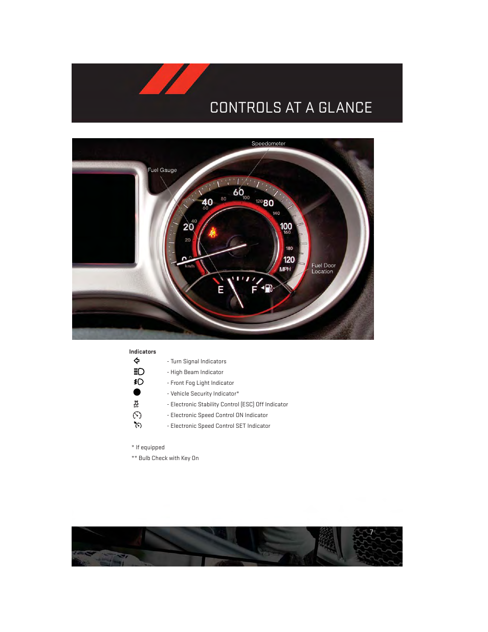 Getting started, Controls at a glance | Dodge 2013 Journey - User Guide User Manual | Page 9 / 116