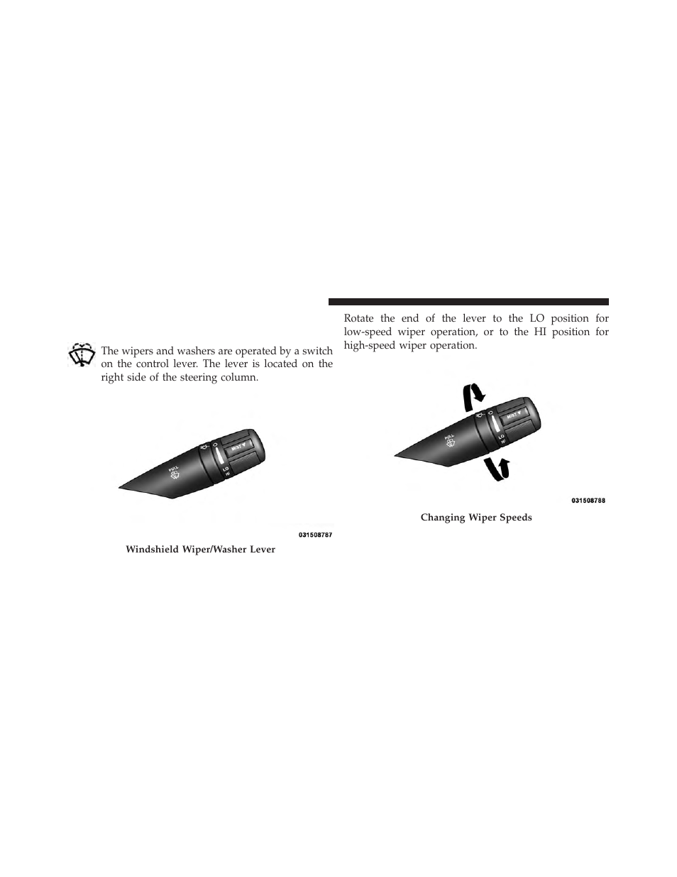 Windshield wipers and washers | Dodge 2014 Avenger - Owner Manual User Manual | Page 174 / 517