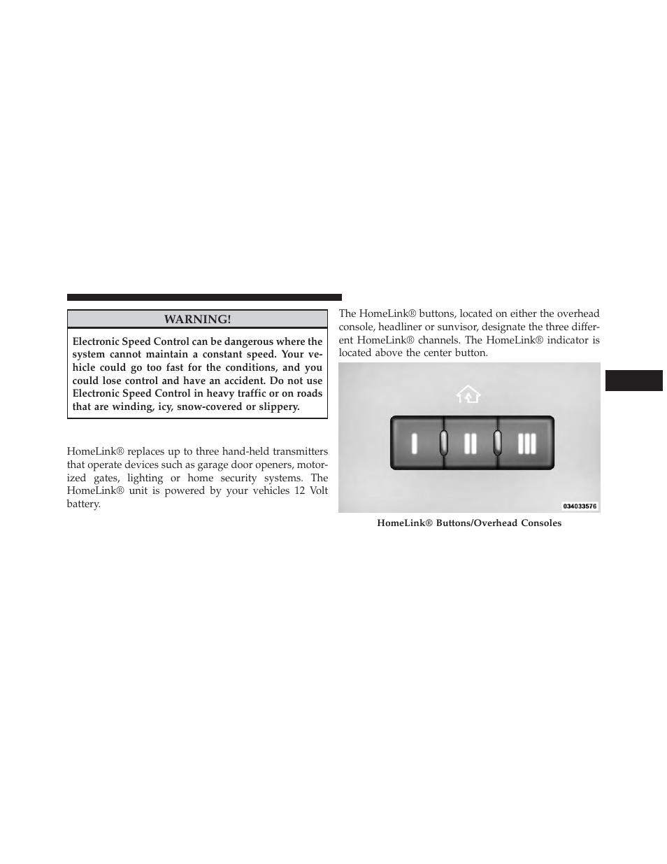 Garage door opener — if equipped | Dodge 2014 Avenger - Owner Manual User Manual | Page 183 / 517