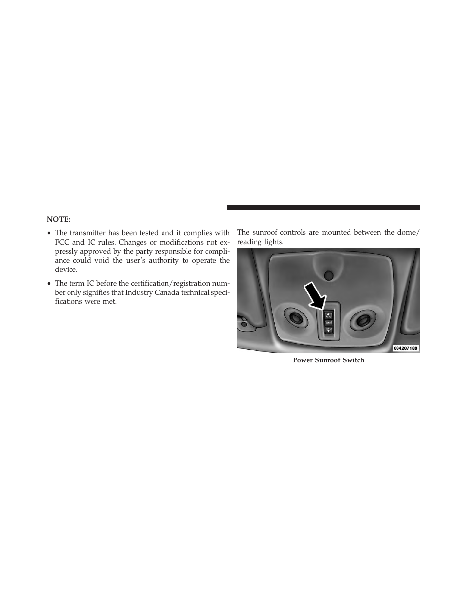 Power sunroof — if equipped | Dodge 2014 Avenger - Owner Manual User Manual | Page 192 / 517