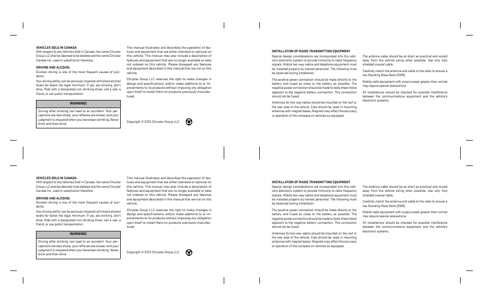 Dodge 2014 Avenger - Owner Manual User Manual | Page 516 / 517