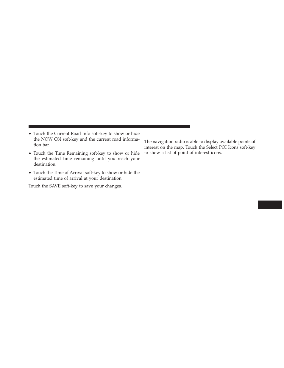 Poi icons on the map | Ram Trucks UCONNECT 730N for Jeep User Manual | Page 166 / 210