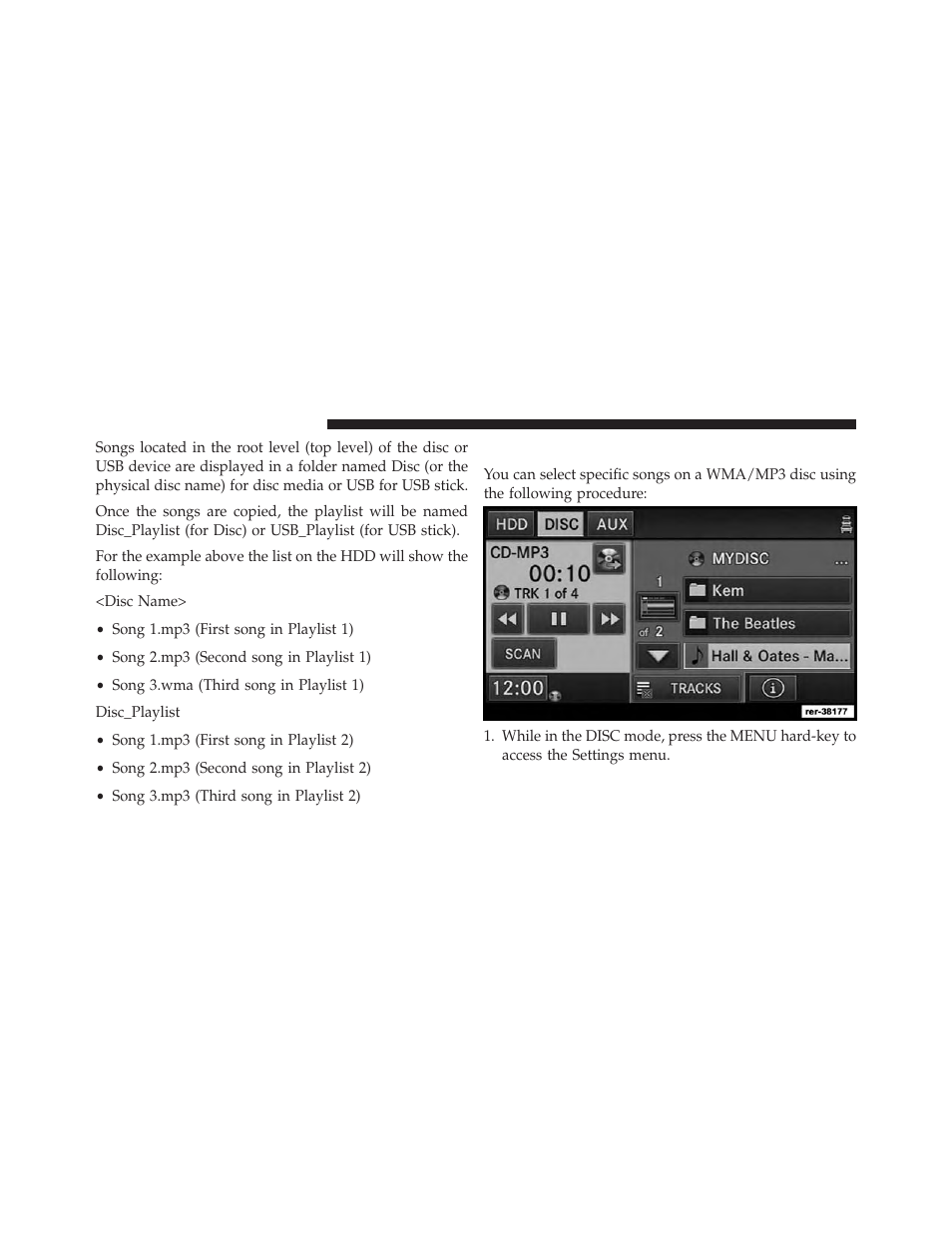 Selective song copying from disc | Ram Trucks UCONNECT 730N for Jeep User Manual | Page 63 / 210