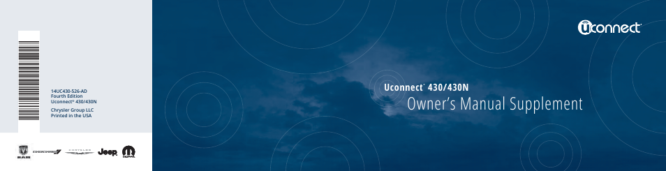 Ram Trucks UCONNECT 430 for Chrysler User Manual | 153 pages