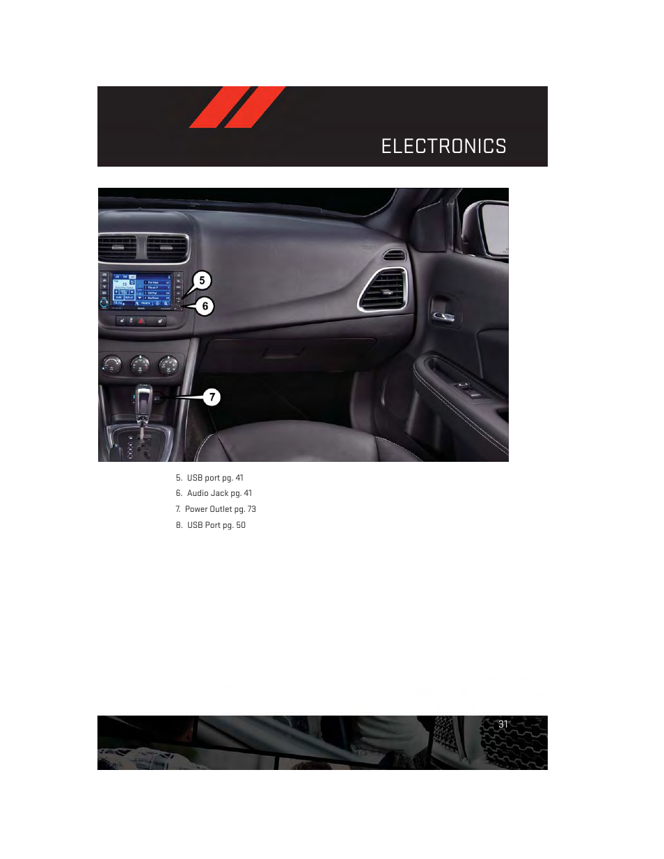 Uconnect® 130, Electronics | Dodge 2014 Avenger - User Guide User Manual | Page 33 / 124