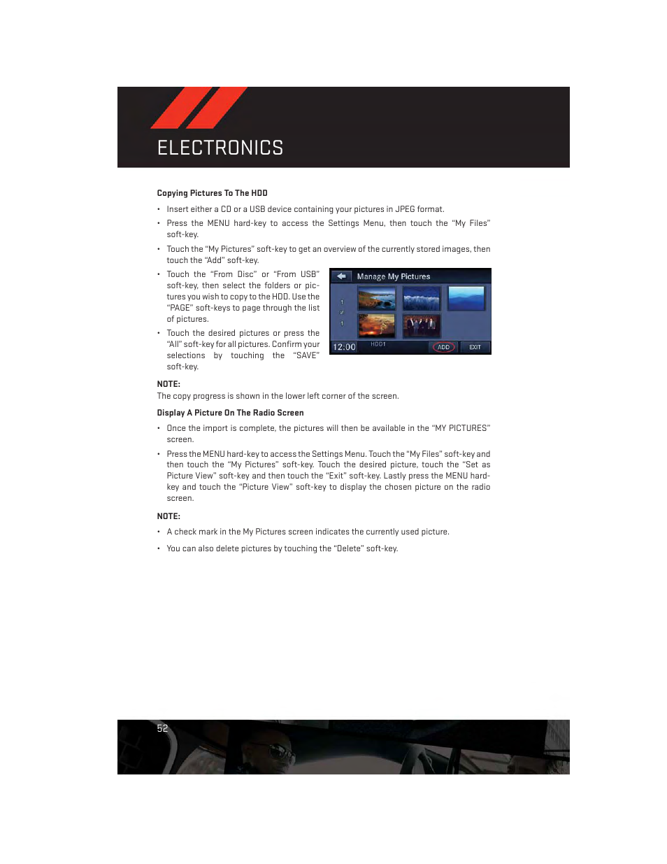 Electronics | Dodge 2014 Avenger - User Guide User Manual | Page 54 / 124