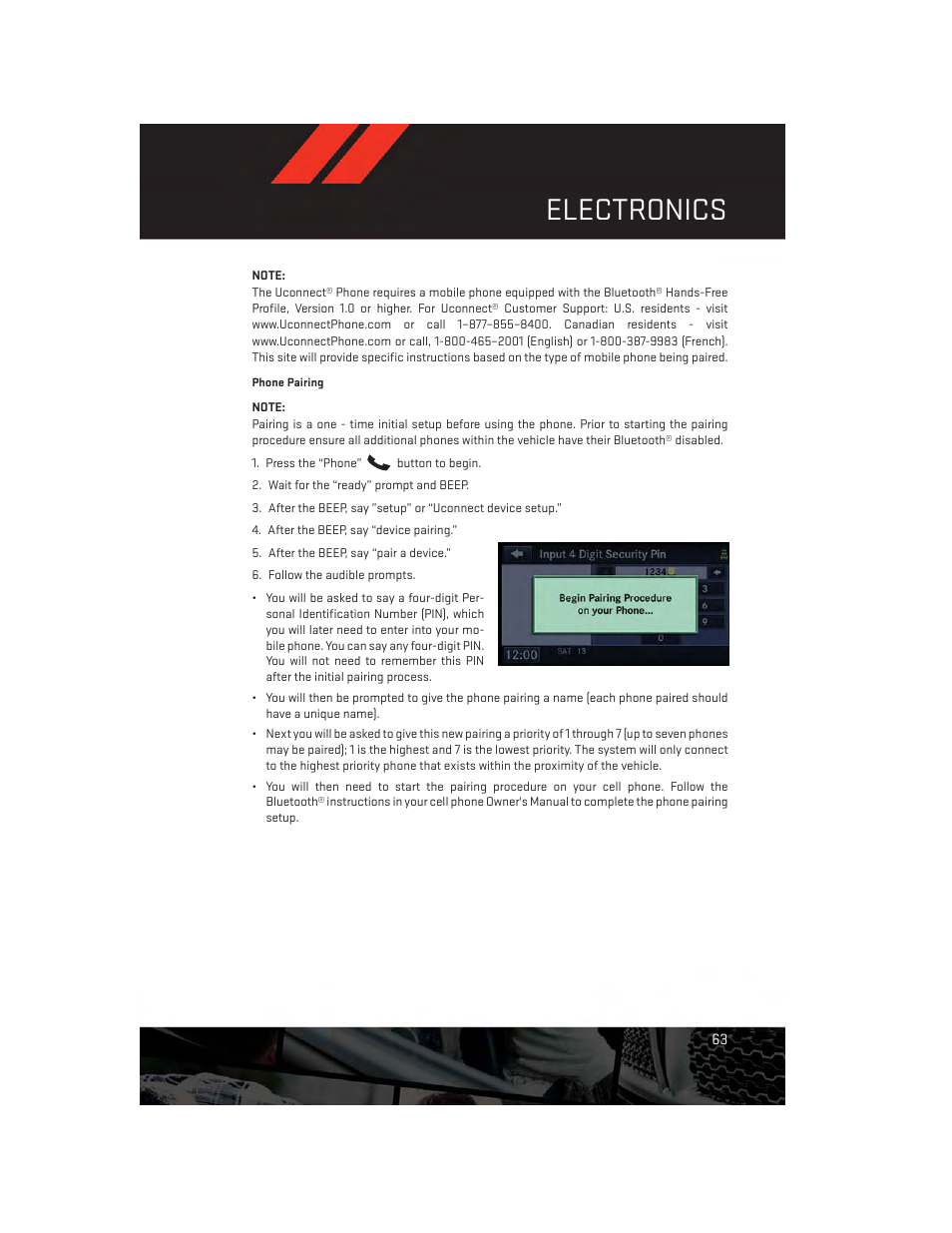 Electronics | Dodge 2014 Avenger - User Guide User Manual | Page 65 / 124