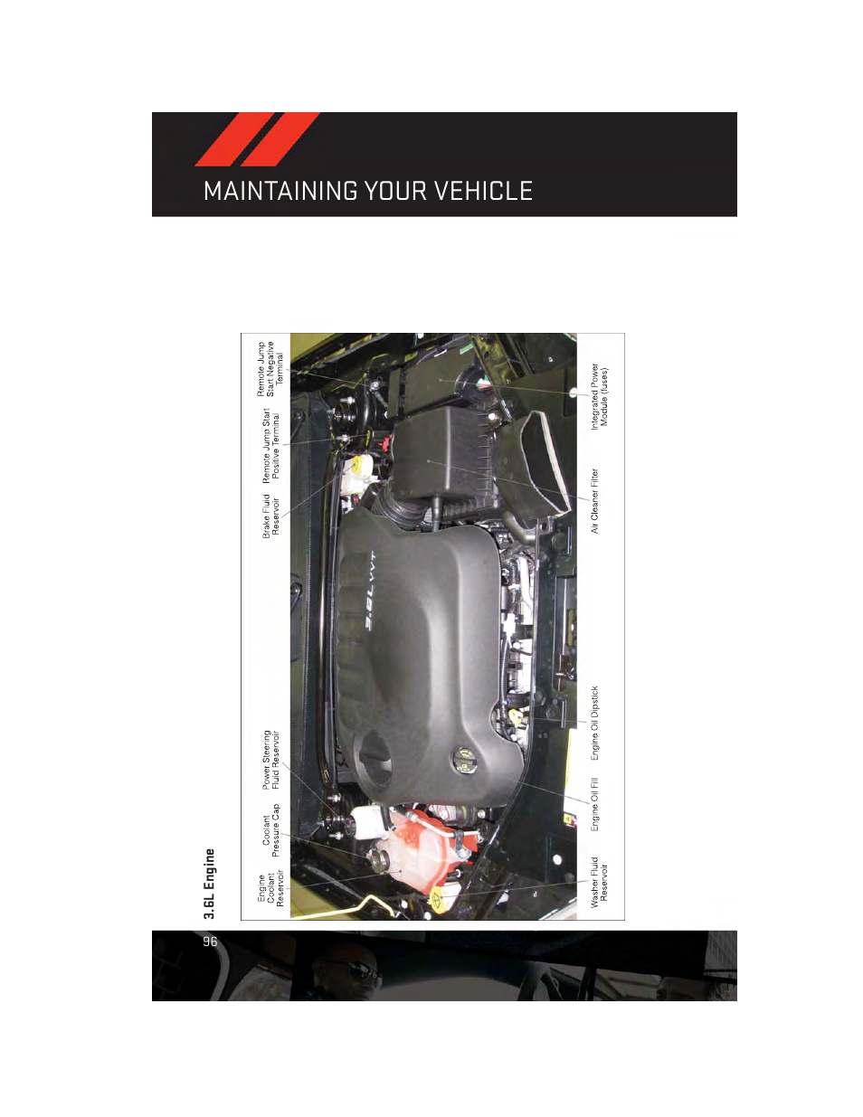 6l engine, Maintaining your vehicle | Dodge 2014 Avenger - User Guide User Manual | Page 98 / 124