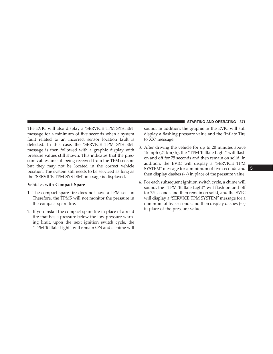 Dodge 2014 Challenger - Owner Manual User Manual | Page 373 / 541