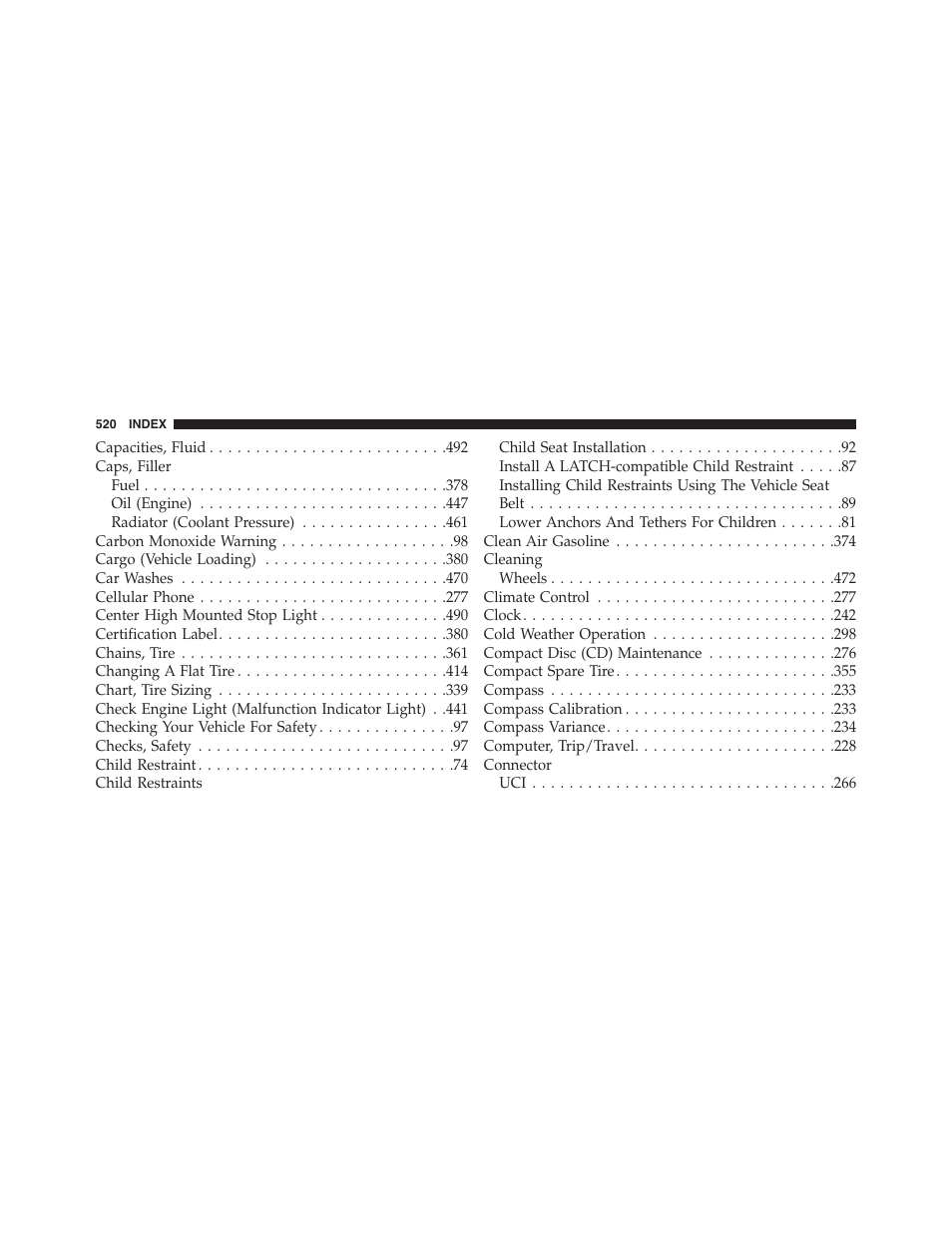 Dodge 2014 Challenger - Owner Manual User Manual | Page 522 / 541