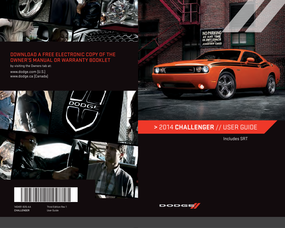 Dodge 2014 Challenger_SRT - User Guide User Manual | 140 pages