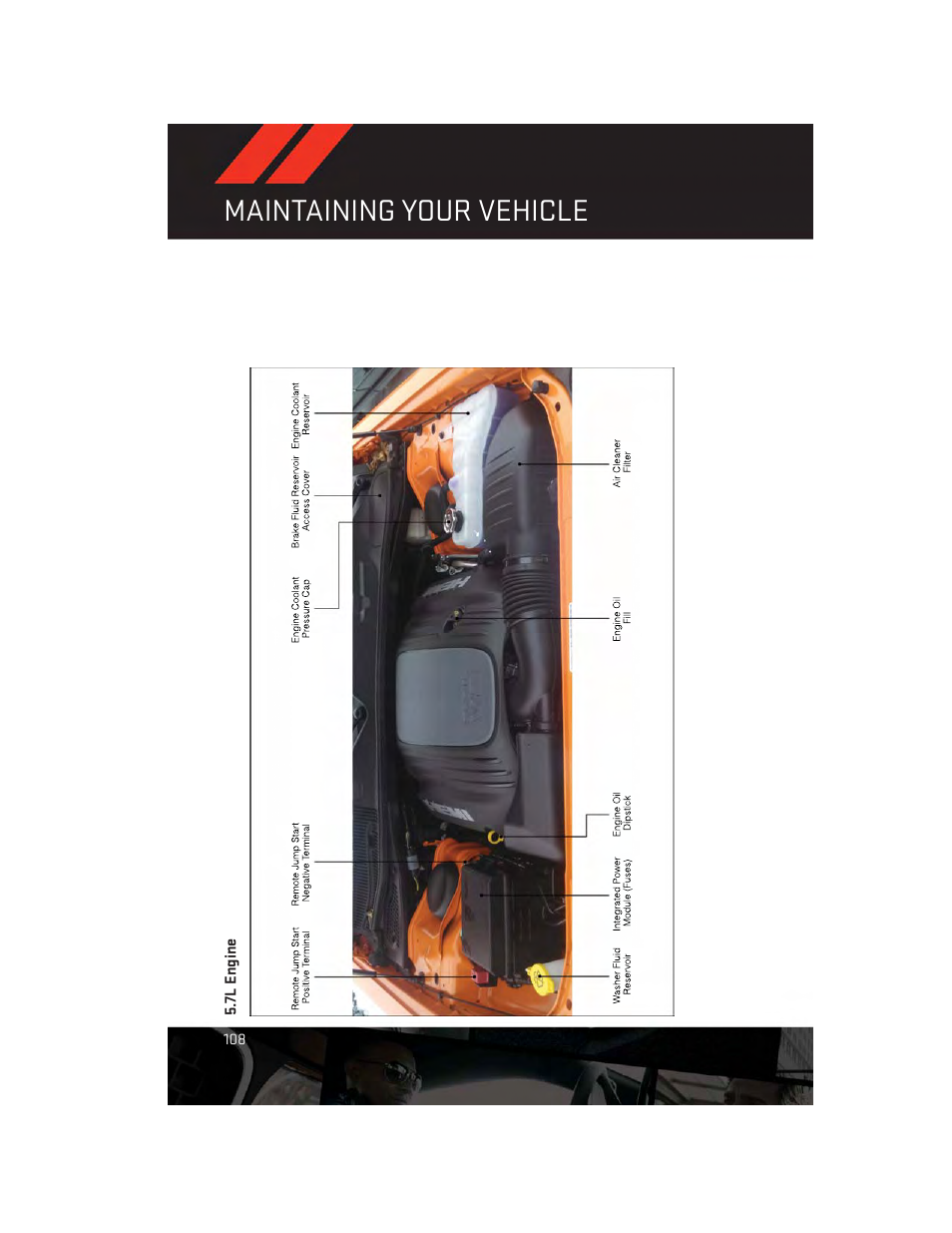 7l engine, Maintaining your vehicle | Dodge 2014 Challenger_SRT - User Guide User Manual | Page 110 / 140