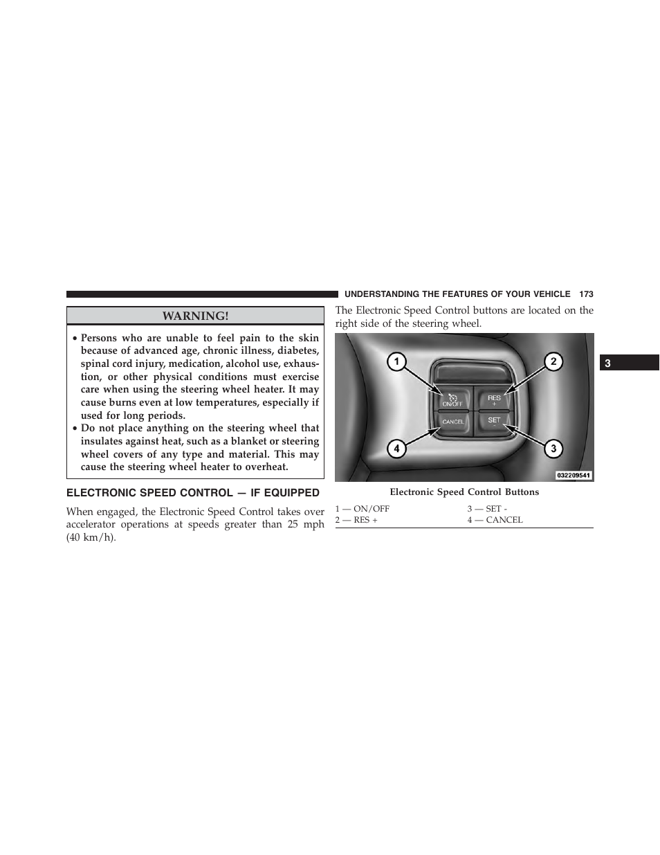 Electronic speed control — if equipped, Electronic speed control, If equipped | Dodge 2014 Challenger_SRT - Owner Manual User Manual | Page 174 / 529