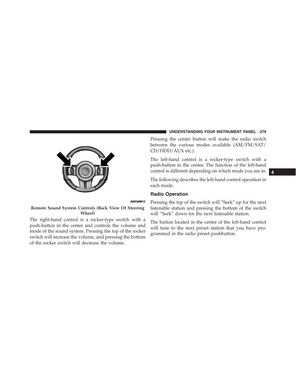 Radio operation | Dodge 2014 Challenger_SRT - Owner Manual User Manual | Page 280 / 529