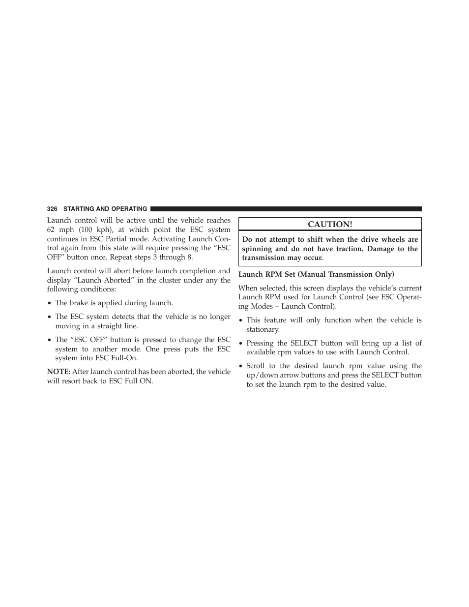 Dodge 2014 Challenger_SRT - Owner Manual User Manual | Page 327 / 529