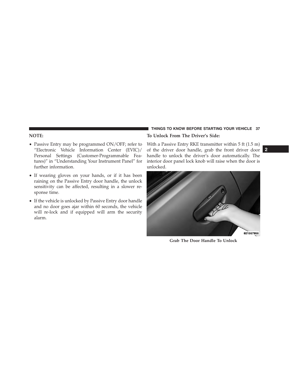 Dodge 2014 Challenger_SRT - Owner Manual User Manual | Page 38 / 529