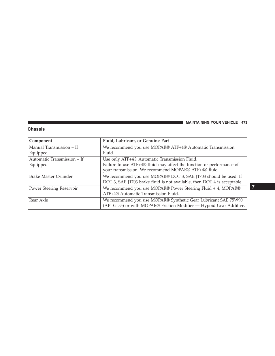 Chassis | Dodge 2014 Challenger_SRT - Owner Manual User Manual | Page 474 / 529