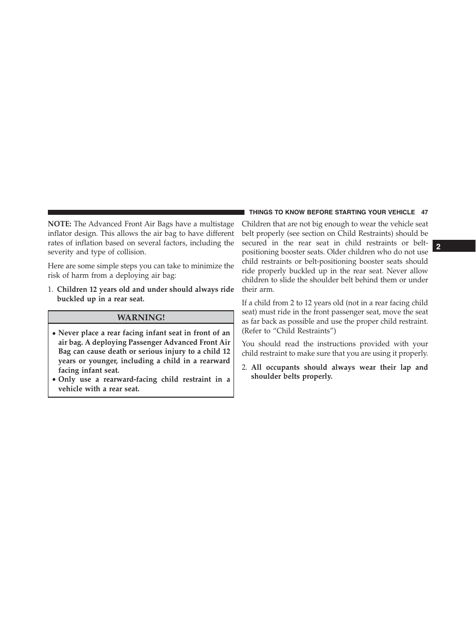 Dodge 2014 Challenger_SRT - Owner Manual User Manual | Page 48 / 529