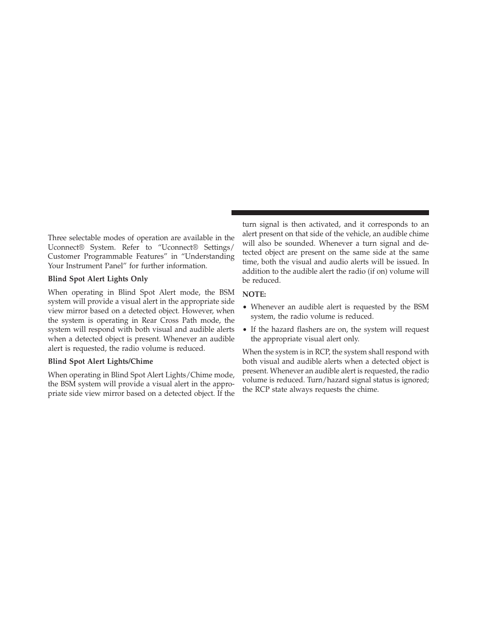 Modes of operation | Dodge 2014 Charger - Owner Manual User Manual | Page 124 / 635