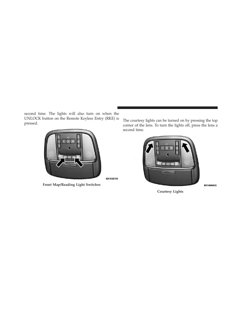 Courtesy lights | Dodge 2014 Charger - Owner Manual User Manual | Page 226 / 635