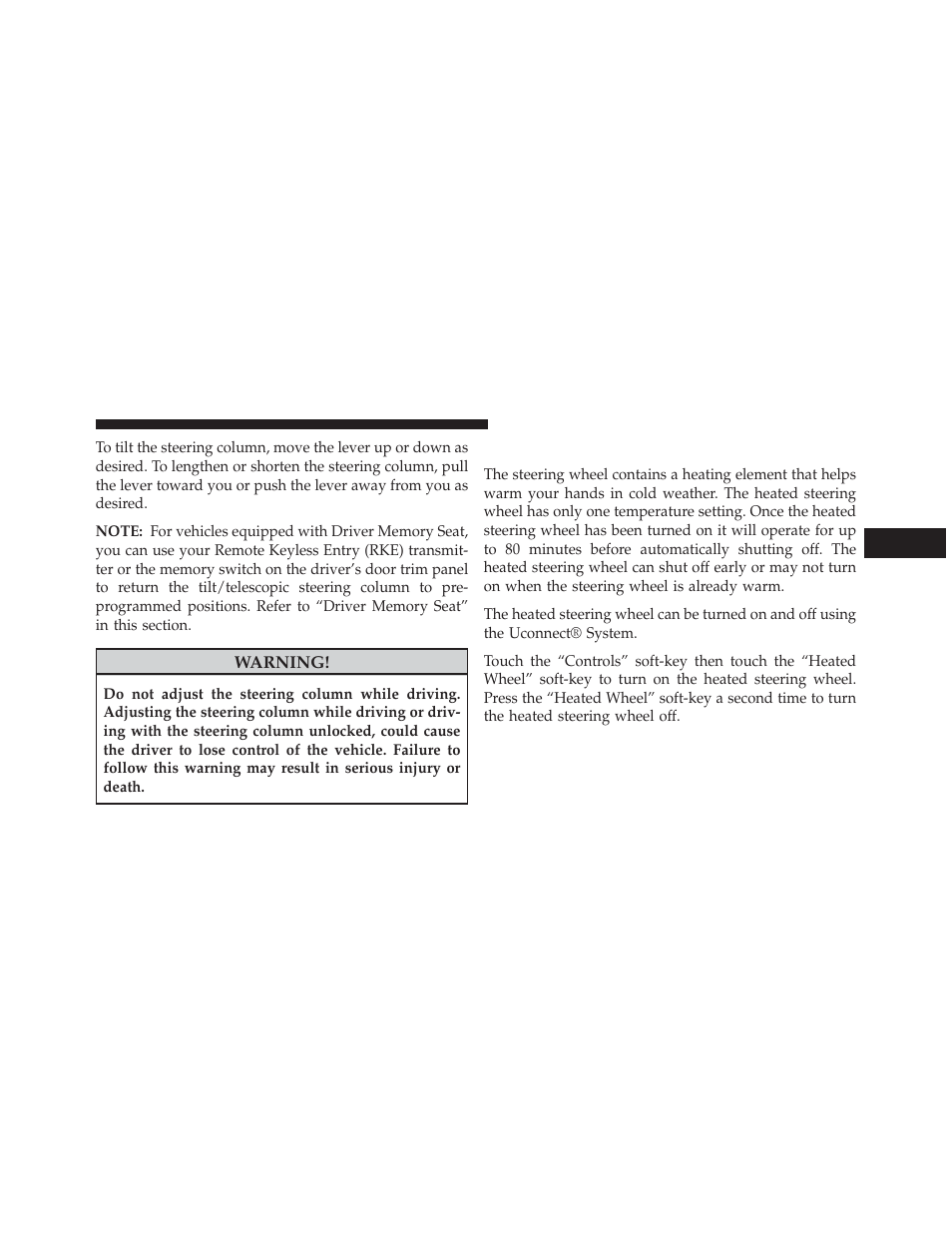 Heated steering wheel — if equipped | Dodge 2014 Charger - Owner Manual User Manual | Page 235 / 635