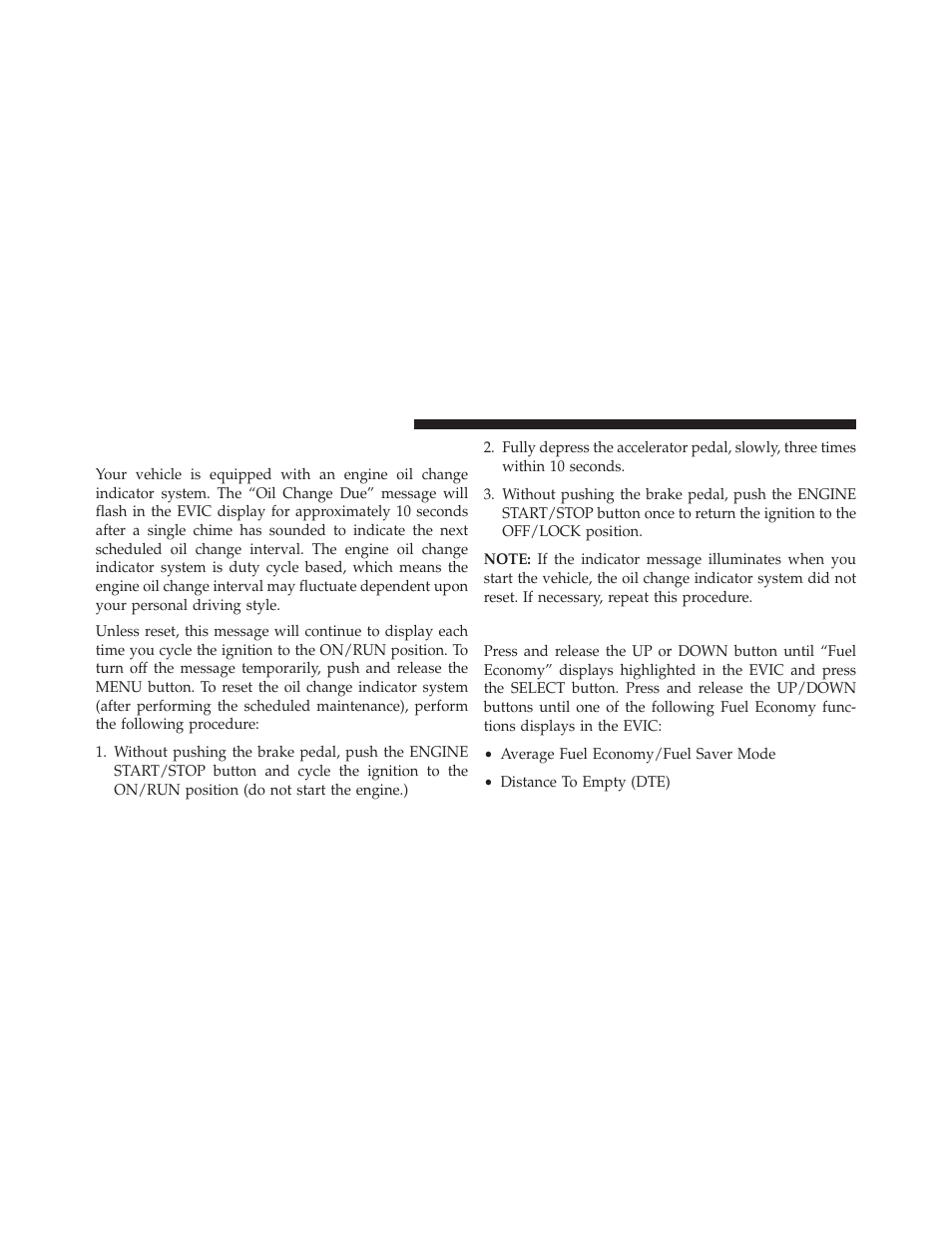 Oil change due, Fuel economy | Dodge 2014 Charger - Owner Manual User Manual | Page 336 / 635