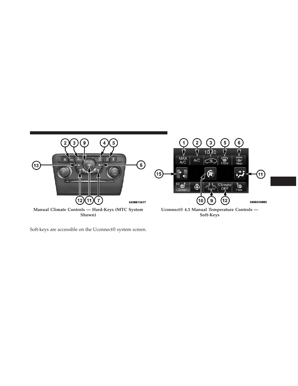 Soft-keys | Dodge 2014 Charger - Owner Manual User Manual | Page 377 / 635